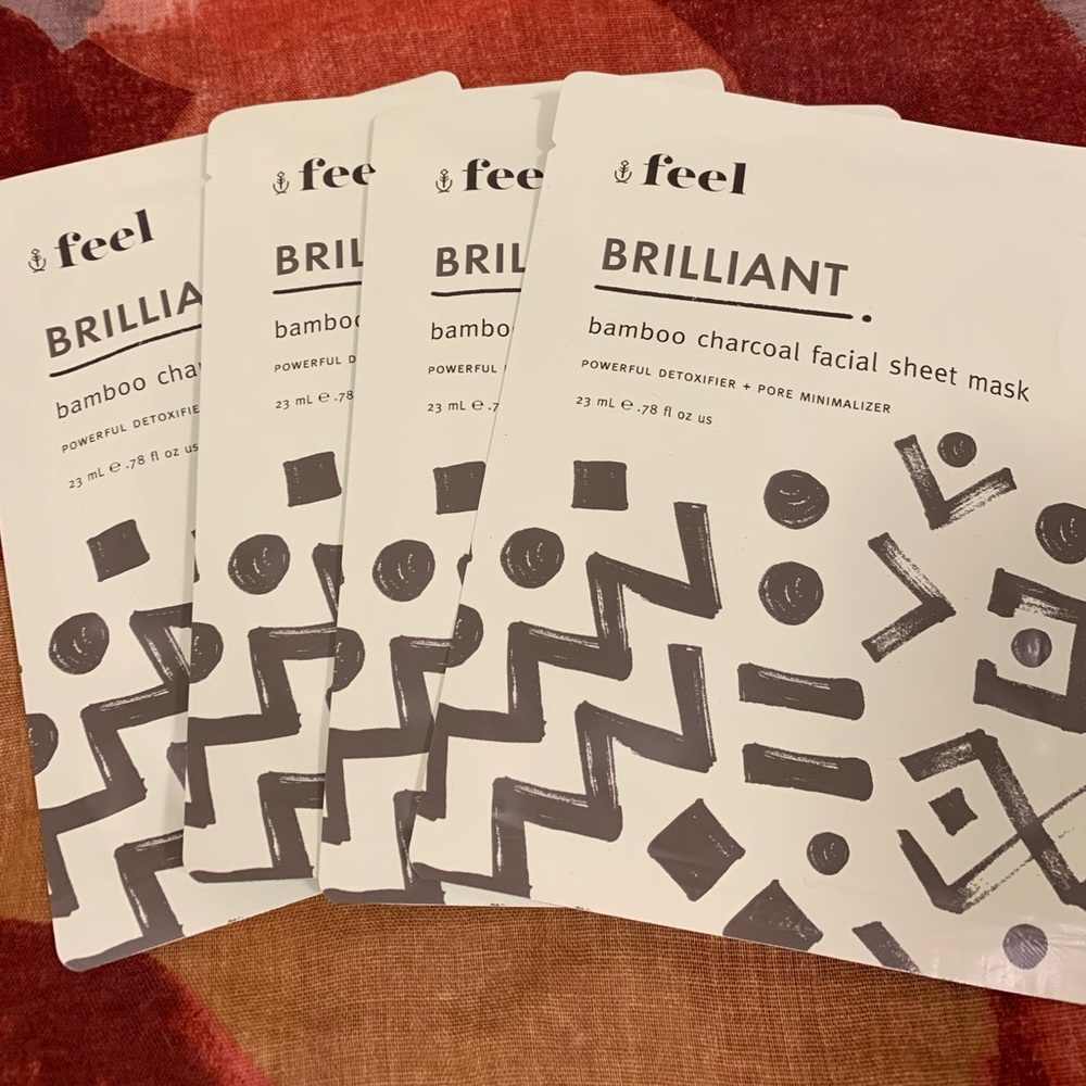 FEEL BEAUTY Brilliant Bamboo Charcoal Sheet Mask